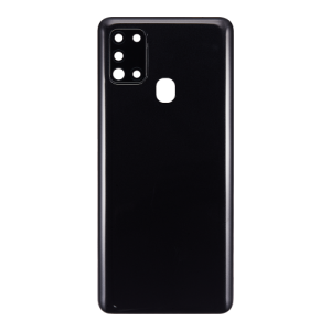 Back Cover With Camera Lens Compatible for Samsung Galaxy A21S (A217 / 2020) - Black